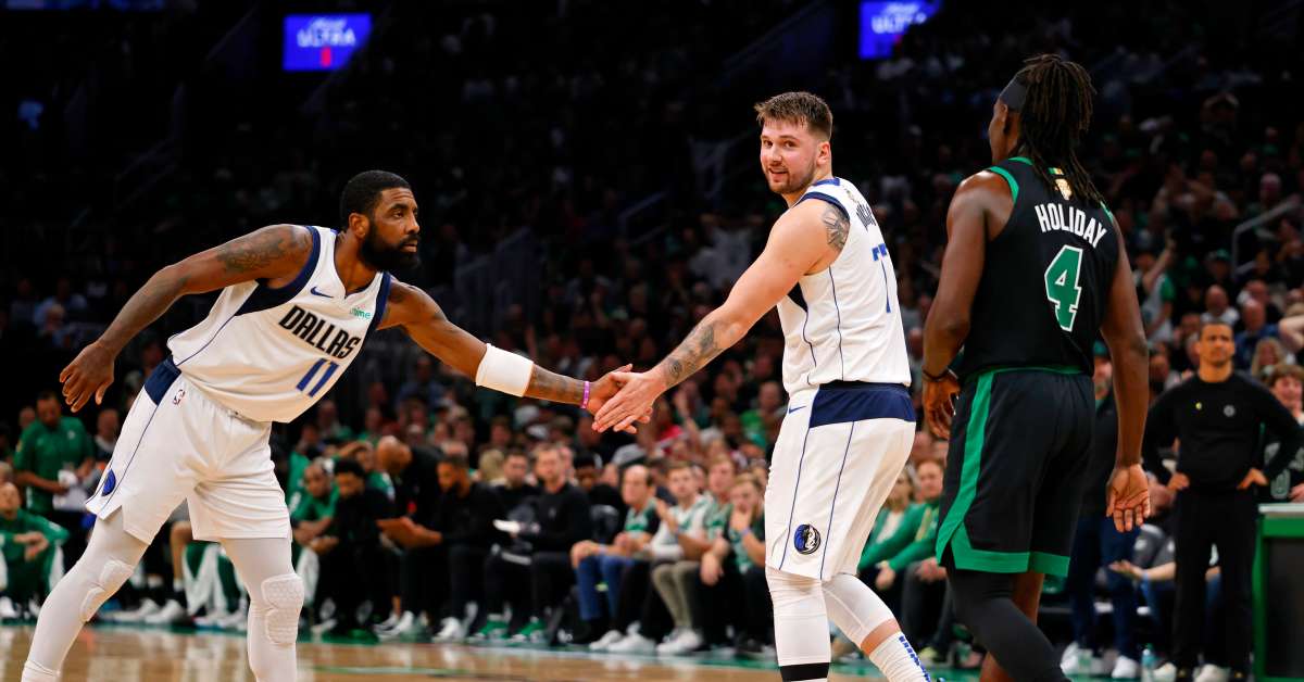 Dallas Duo Luka Doncic Kyrie Irving Help Mavs To 1st Quarter Lead Vs Celtics Athlon Sports